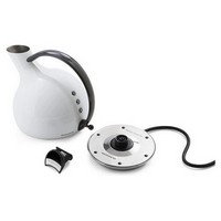 photo giulietta, electric kettle in 18/10 stainless steel - 1.2 l - white 4